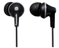 Panasonic RP-HJE125E-K hoofdtelefoon/headset Hoofdtelefoons Bedraad In-ear Muziek Zwart