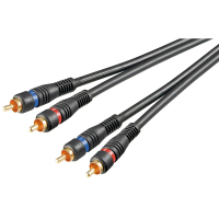 Goobay 60795 audio kabel 2 m 2 x RCA Zwart