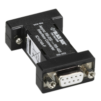 Black Box IC1474A-F soros átalakító/jelismétlő/izolátor RS-232 RS-422 Fekete