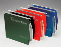 Rexel Crystalfile Extra `275` Lateral File 15mm Green (25)