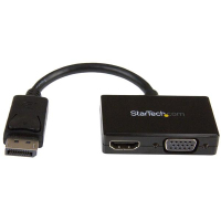 StarTech.com DP2HDVGA video átalakító kábel 0,15 M Fekete