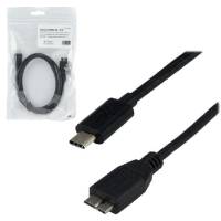 MCL MC923-1C/3HBME-1M cable USB USB 3.2 Gen 1 (3.1 Gen 1) USB C Micro-USB B Negro