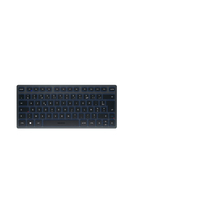 CHERRY KW 7100 MINI BT Tastatur Bluetooth AZERTY Französisch Blau