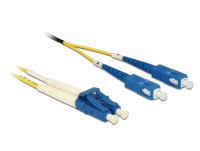 DeLOCK 1m LC-SC Glasvezel kabel OS2 Geel
