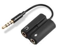 Sharkoon PMP35 audio kábel 0,12 M 3.5mm Fekete