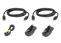 ATEN Kit de câbles KVM sécurisé deux affichages DisplayPort USB 3 M