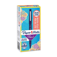 Papermate Flair stylo-feutre Moyen Bleu 12 pièce(s)