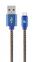 Cablexpert CC-USB2J-AMCM-1M-BL USB-kabel USB 2.0 USB A USB C Blauw