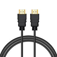 Savio CL-06 Kabel HDMI 3m, czarny, zote kocwki, v1.4 high speed, ethernet/3D HDMI cable HDMI Type A (Standard) Black