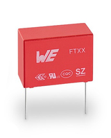 Würth Elektronik WCAP-FTXX condensador Rojo Condensador fijo