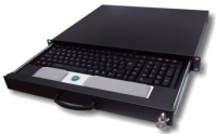 aixcase AIX-19K1U-B 19" rack support d'ordinateurs Noir