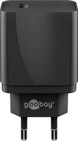 Goobay 57748 Ladegerät für Mobilgeräte Kopfhörer, Smartphone, Tablet Schwarz AC Schnellladung Drinnen