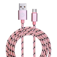 Garbot C-05-10196 USB kábel 1 M USB A Micro-USB B Rózsaszín