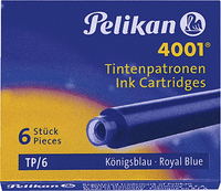 Pelikan TP/6 Blue inktcartridge 6 stuk(s) Blauw