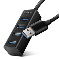 Axagon HUE-M1A hálózati csatlakozó USB 3.2 Gen 1 (3.1 Gen 1) Type-A 5000 Mbit/s Fekete