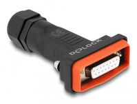 DeLOCK 87807 kabel-connector D-Sub 15 pin/15 soldering pin Zwart, Oranje