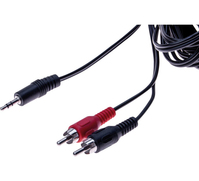 CUC Exertis Connect 108561 audio kabel 5 m 3.5mm 2 x RCA Zwart