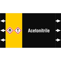 Brady ISO20560PM-220X125-ACETONITRILE selbstklebendes Etikett Rechteck Permanent Mehrfarbig