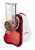 Moulinex DJ756G cortador de verduras en espiral o rallador eléctrico Rojo, Blanco