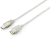 Equip 128751 cable USB 3 m USB 2.0 USB A Plata, Transparente