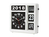 Velleman WC106 wall/table clock Mur Mechanical clock Rectangle Noir, Blanc