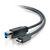 C2G USB 3.0, C - Standard B, 3m USB-kabel USB 3.2 Gen 1 (3.1 Gen 1) USB C USB B Zwart