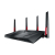 ASUS RT-AC88U router wireless Gigabit Ethernet Dual-band (2.4 GHz/5 GHz) Nero, Rosso
