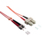 LogiLink FP2SS03 kabel optyczny 3 m ST SC OM2 Pomarańczowy