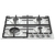 Hisense GM663XB hob Stainless steel Built-in 60 cm Gas 4 zone(s)