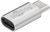 Goobay 56636 tussenstuk voor kabels USB-C USB 2.0 Micro-B Zilver