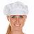 Hygienischer Kopfschutz, Schildmütze für Damenl, Polycotton, Größe 62cm, Farbe Weiß, 50 Stück