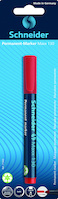 Marker permanentny SCHNEIDER Maxx 130, okrągły, 1-3mm, blister, czerwony
