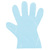 Artikelbild: PE-Handschuhe gehämmert blau, Herrengröße