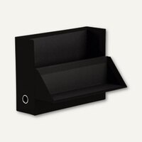 Rössler S.O.H.O. Archivbox für DIN A4, 95 x 335 x 255 mm, schwarz, 2er Pack