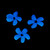 Relaxdays Leuchtsteine, 200 Stück, fluoreszierend, Deko, leuchtende Kieselsteine für Garten, Aquarium, Vasen, blau
