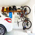 Relaxdays Fahrradhaken 12er Set, Fahrrad Aufhängung Wand & Decke, gummiert, Fahrradhalterung zum Schrauben, schwarz