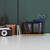 Relaxdays Stiftehalter, Bambus & Mesh, HxBxT: 11 x 19 x 10 cm, Stiftebecher für Schreibtisch, Stifthalter, schwarz/natur