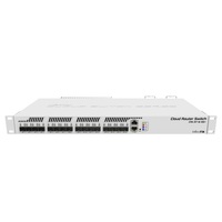 MIKROTIK Cloud Router Switch 1x1000Mbps + 16x10Gbit SFP+, Fémházas, Menedzselheő, Rackes - CRS317-1G-16S+RM