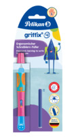 Füllhalter (Patronenfüllsystem) griffix® Füller für Linksshänder, Lovely Pink , A, pink, Blisterkarte mit 1 Schreibgerät inkl. 1 Tintenpatrone