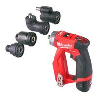 Milwaukee M12FDDXKIT-202X M12 FUEL 4in1 Drill Driver With 2x 2.0Ah Batteries