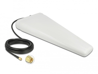 LTE Antenne SMA Stecker 9 - 11 dB direktional mit Anschlusskabel (RG-58, 5 m) weiß outdoor, Delock®