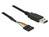 Adapterkabel USB an Seriell-TTL 6-Pin Pinheader Buchse, 1,8m, (5V), Delock® [83784]