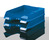 Briefablage VIVA, DIN A4/C4, stapelbar, mit Clip, hochglänzend, New Colours blau