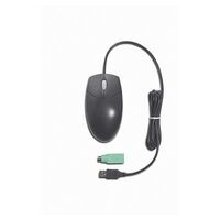 USB/PS2 Mouse 304196-001, Optical, USB+PS/2, Black Mouse