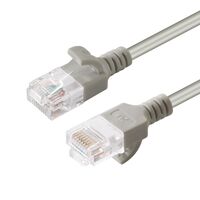 U/UTP CAT6A Slim 0.5M Grey, Unshielded Network Cable, ,