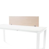Rocada panel divisor 40x136 melamina haya (mesa individual cristal)