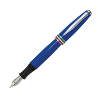 Penna Stilografica Aldo Domani Monteverde - Punta Media - Fusto Azzurro Italia -