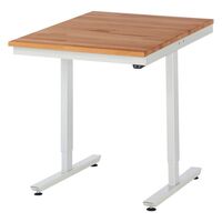 Work table, electric height adjustment