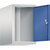Altillo CLASSIC, 1 compartimento, anchura de compartimento 300 mm, gris luminoso / azul genciana.
