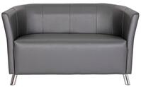 Sofa Club PLUS, 2-sitzer, BxTxH 1270x600x760 mm, Sitz BxT 1060x480 mm, Kunstlede